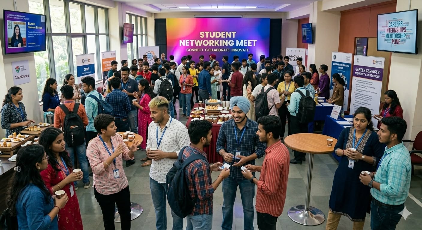 Students networking